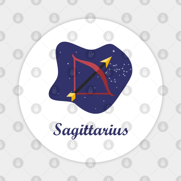 Sagittarius Zodiac Sign Constellation Sky Magnet by zadaID